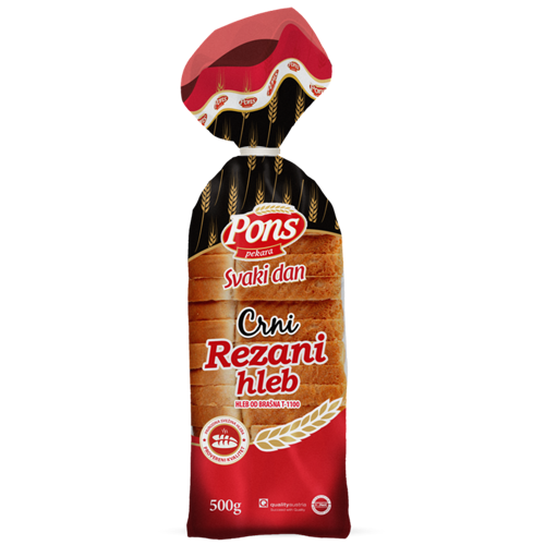 Extra crni hleb rezani 500g